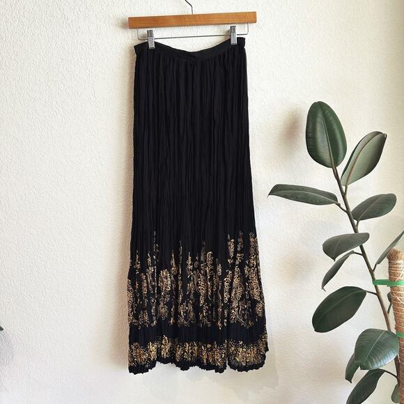 Womens Sheer Maxi Skirt Small? Bromstick Witchcore Whimsygoth Fairy Button - Picture 4 of 6